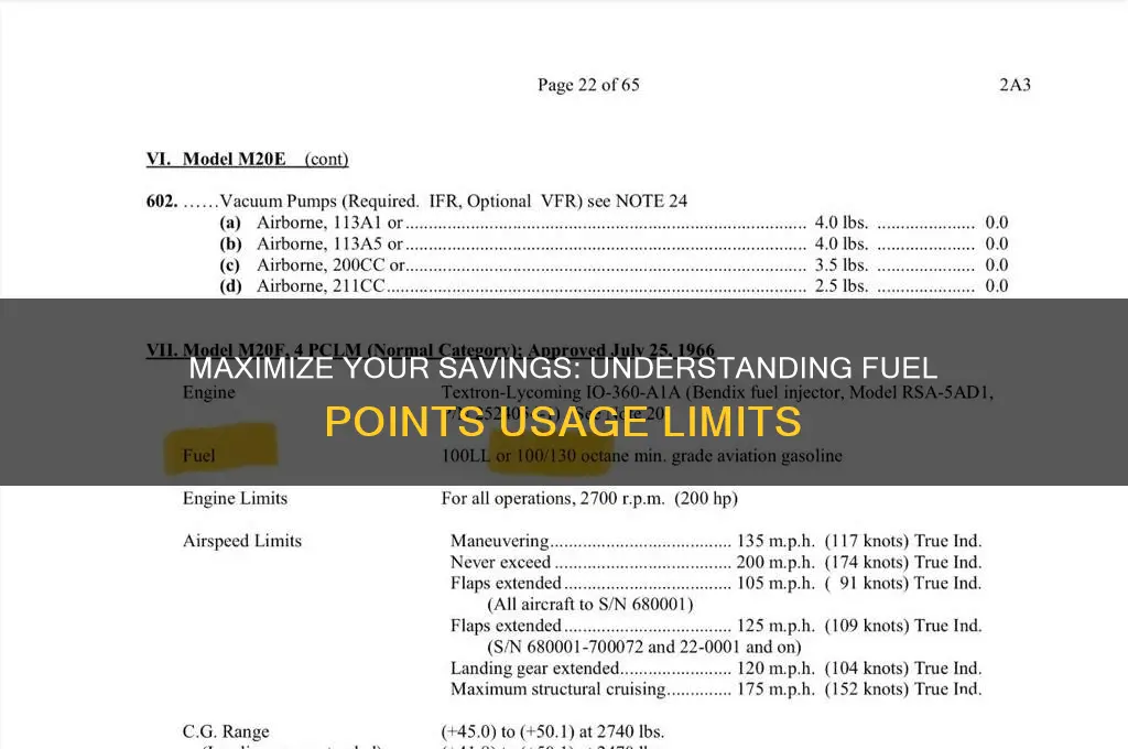 how many fuel points can you use at once