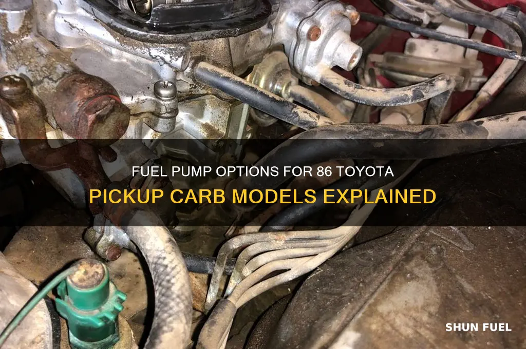 how many fuel pump 86 carb toyota pickup