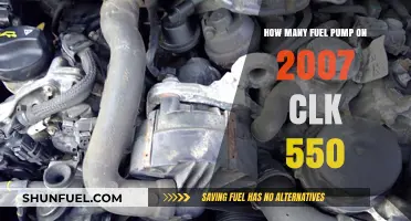 Fuel Pump Count: 2007 CLK 550's Pump Configuration Explained