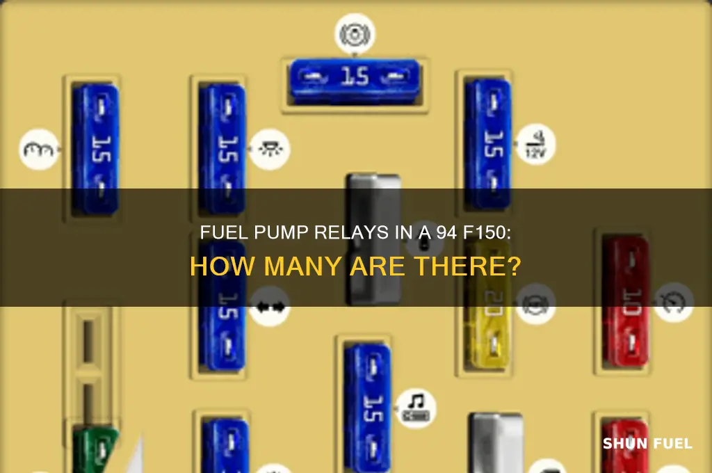 how many fuel pump relays in a 94 f150