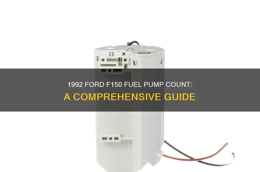 how many fuel pumps does a 1992 ford f150 have