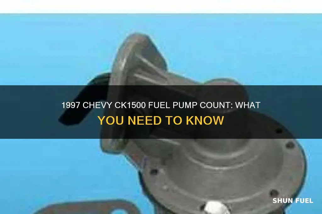 how many fuel pumps does a 1997 chevy ck1500 have
