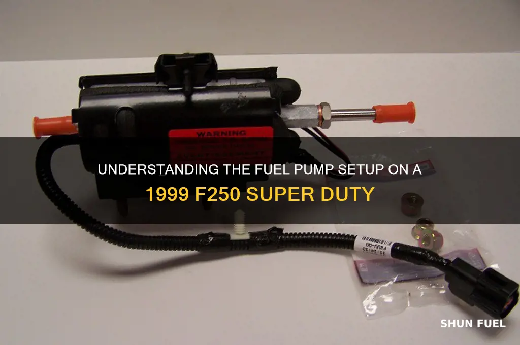 how many fuel pumps on a 99 f250 super duty