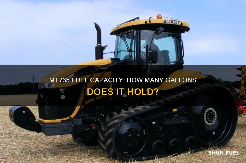 how many gal fuel mt765