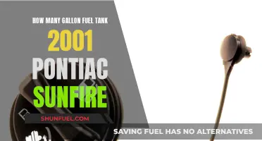 Fuel Tank Capacity of the 2001 Pontiac Sunfire
