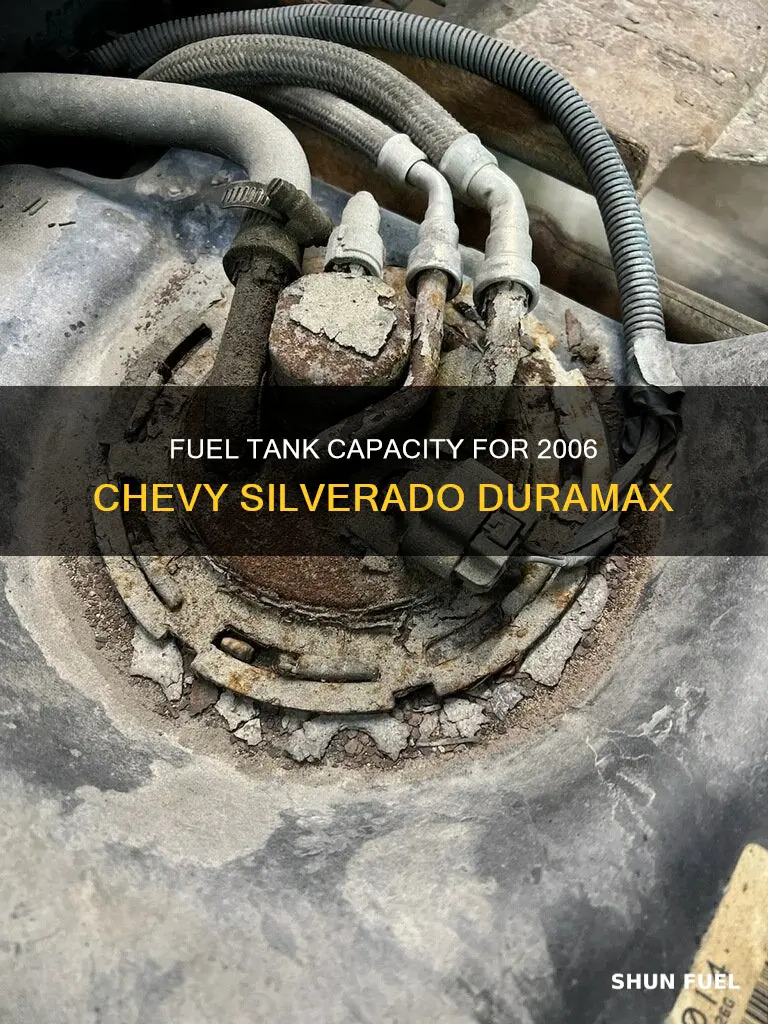 how many gallon fuel tank for 2006 chevy silverado duramax