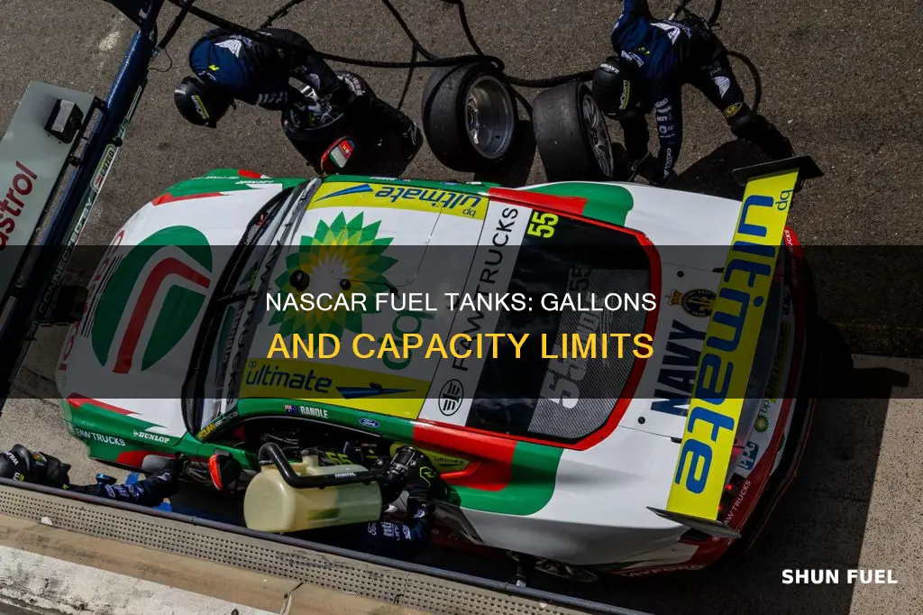 how many gallons does a nascar fuel tank hold