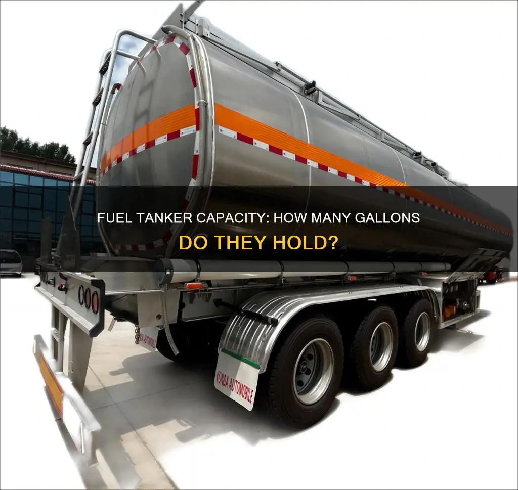 how many gallons does a semi fuel tanker carry