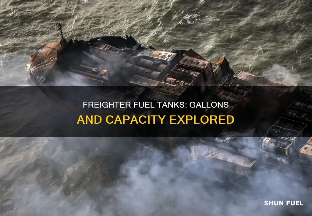 how many gallons fuel tanks on freighters