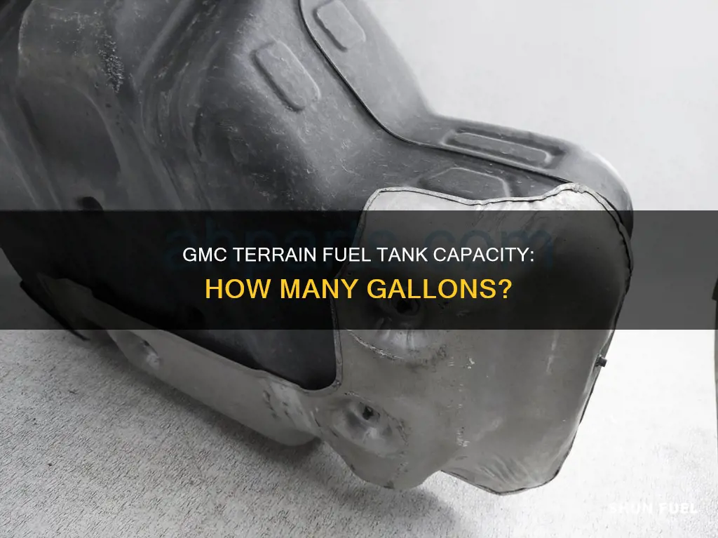 how many gallons gmc terrain fuel tank