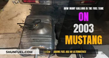 Mustang Fuel Tank Capacity: 2003 Edition