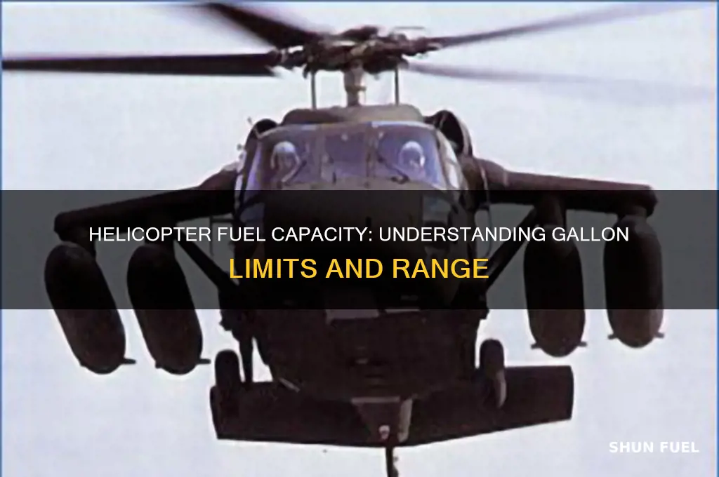 how many gallons of fuel can a helicopter hold