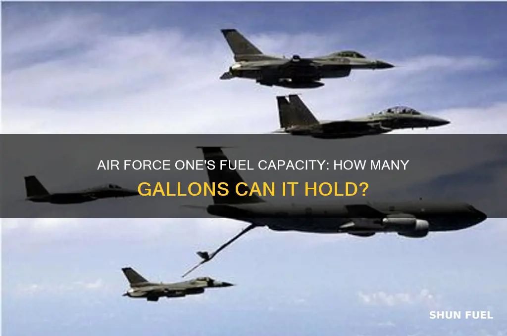how many gallons of fuel can air force one hold