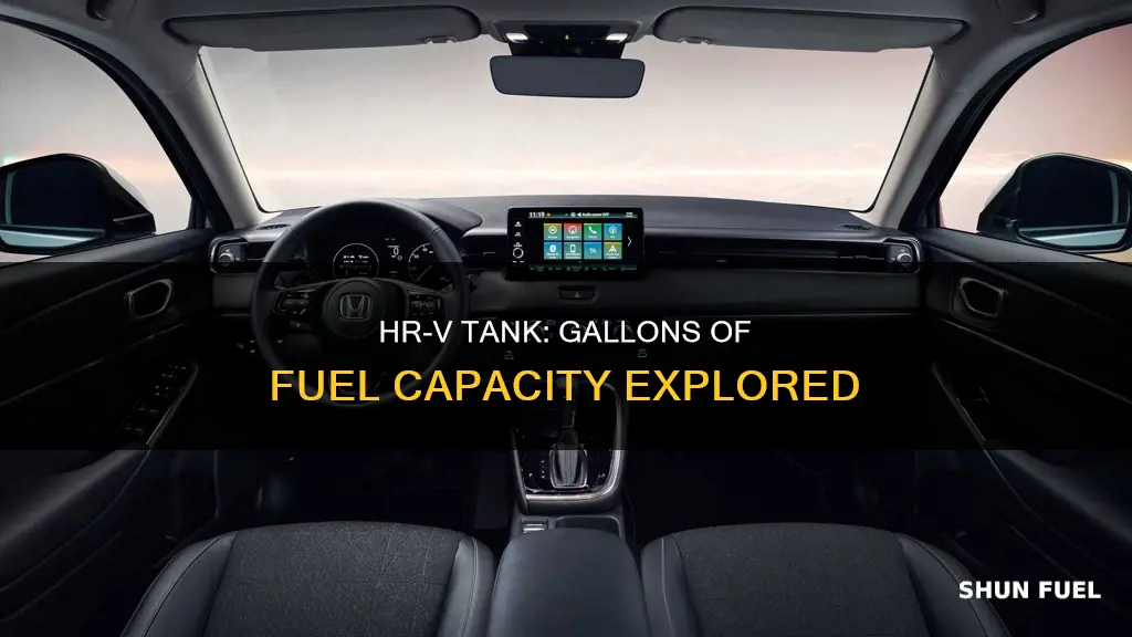 how many gallons of fuel can an hr-v tank