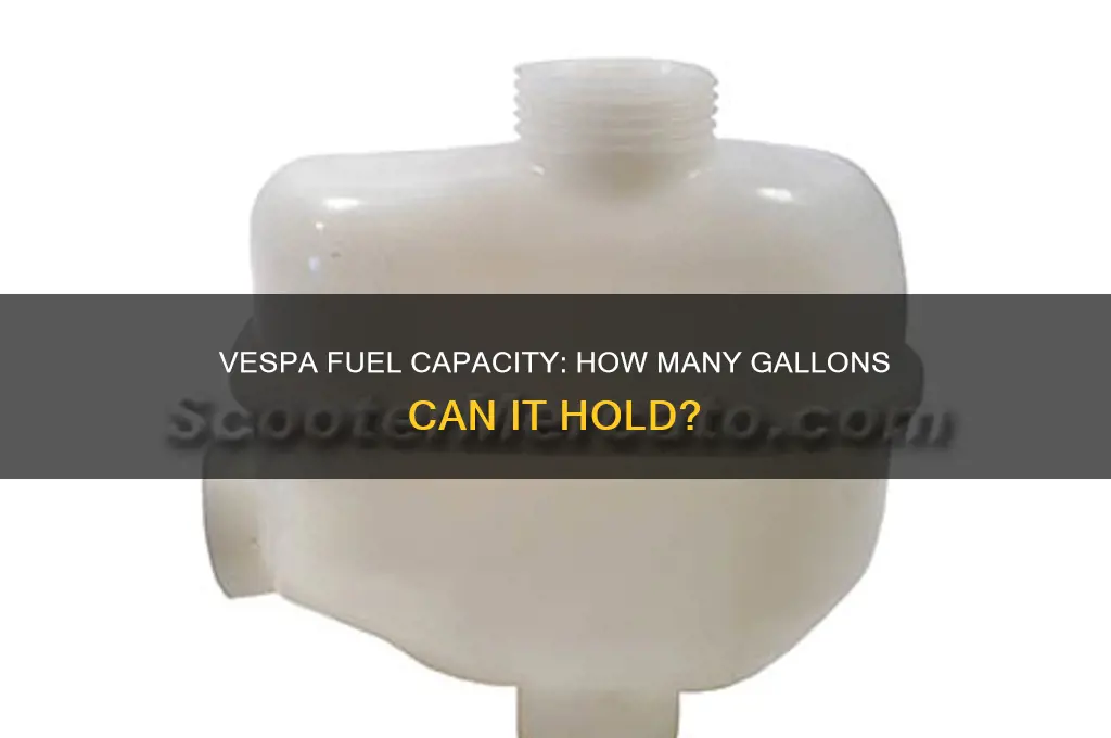 how many gallons of fuel can vespa hold