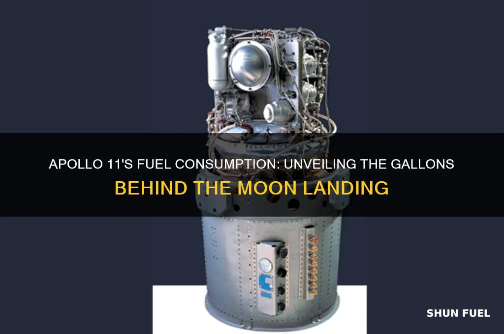 how many gallons of fuel did apollo 11 use