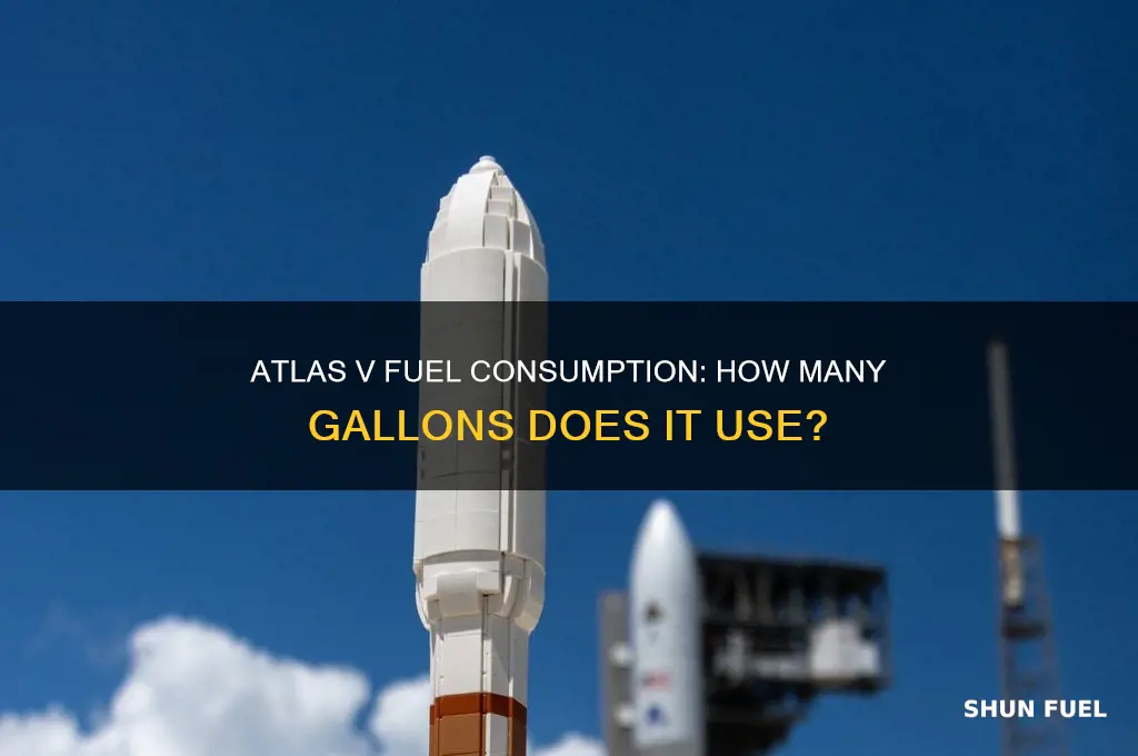 how many gallons of fuel did atlas v use