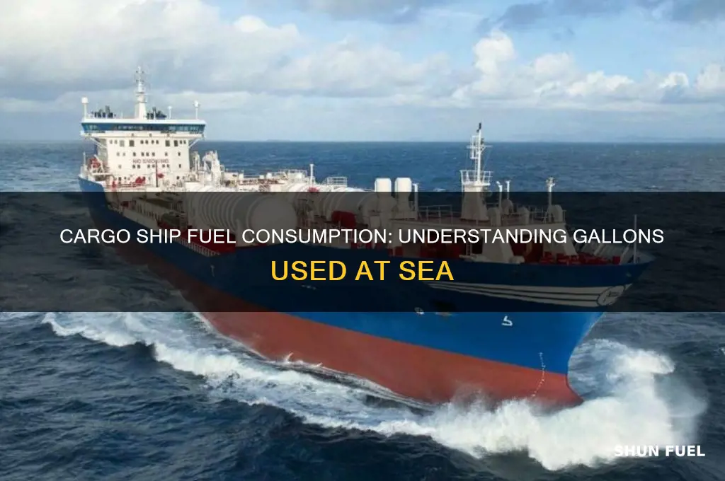 how many gallons of fuel does a cargo ship use