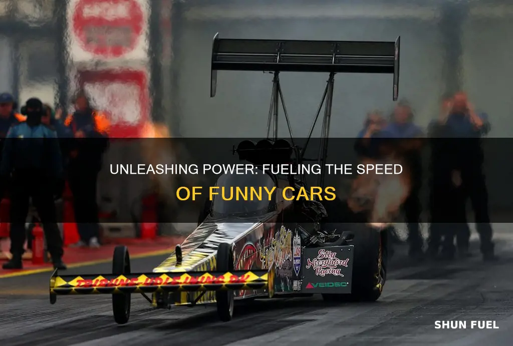 how many gallons of fuel does a funny car use