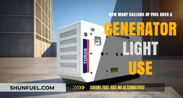 Generator Fuel Efficiency: How Many Gallons Does a Light Use?
