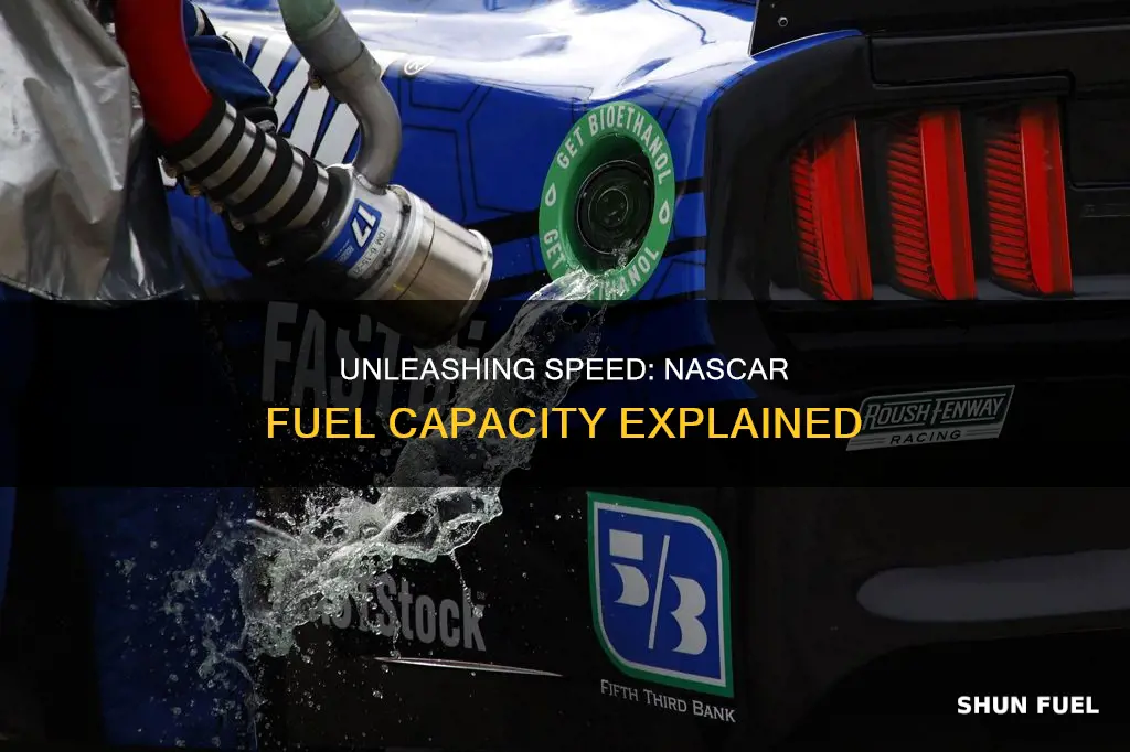 how many gallons of fuel does a nascar car hold