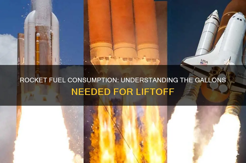 how many gallons of fuel does a rocket use