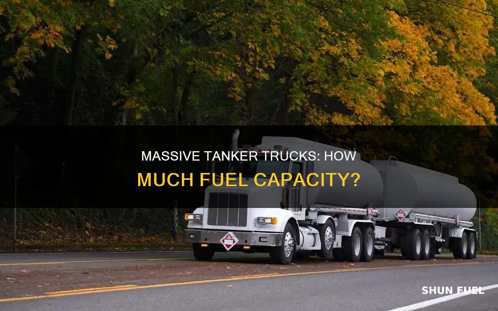 how many gallons of fuel does a tanker truck hold