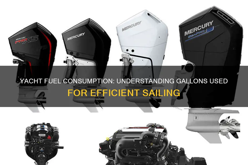 how many gallons of fuel does a yacht use