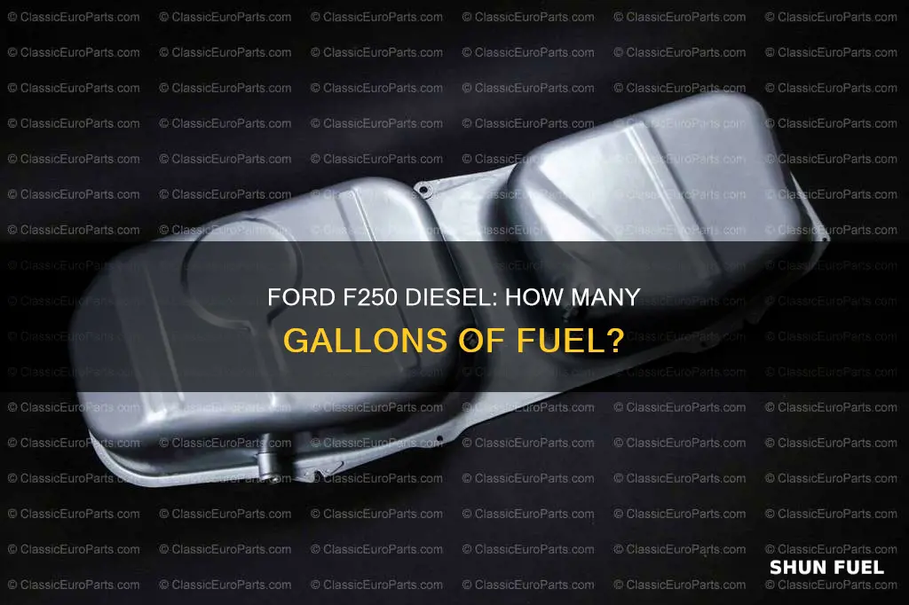 how many gallons of fuel in a f250 diesel