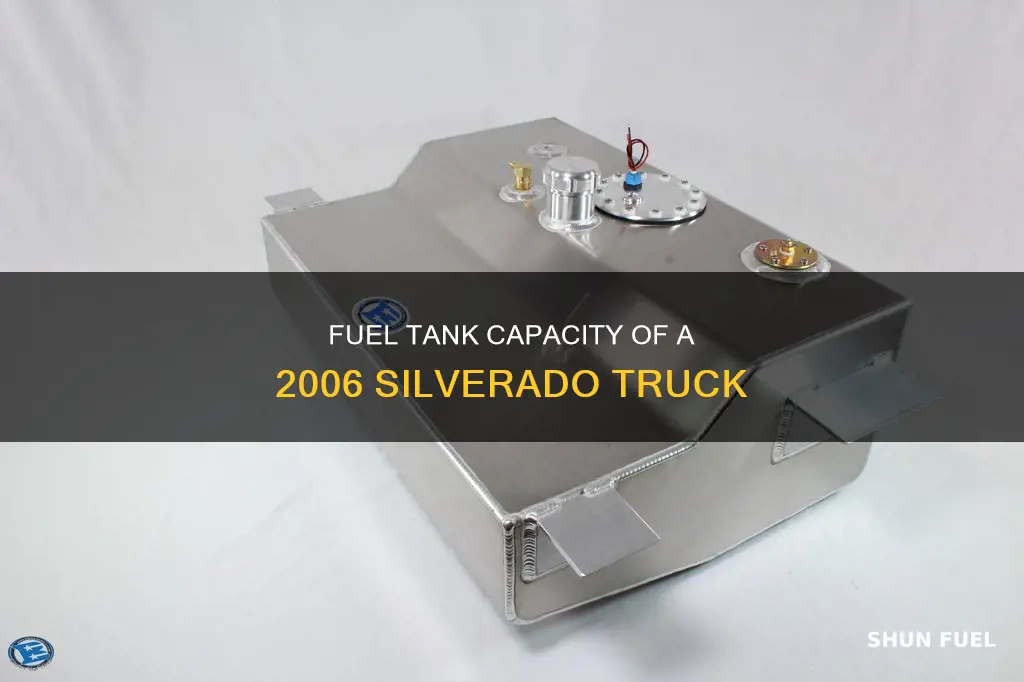 how many gllons does a 2006 silverado fuel tank hold