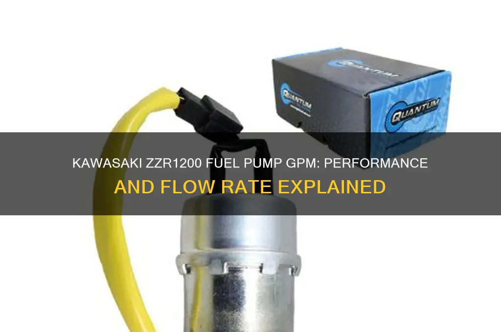 how many gpm kawasaki zzr1200 fuel pump gpm