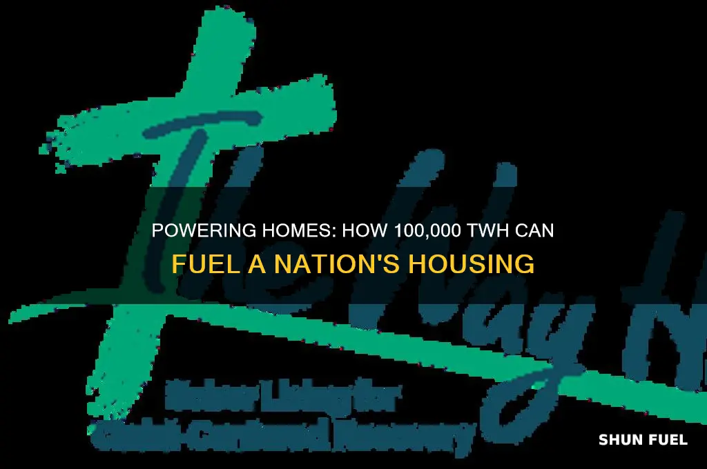 how many houses can 100000 twh fuel