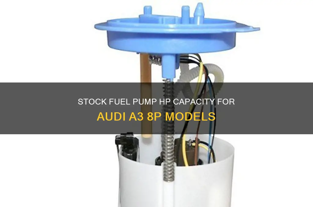 how many hp stock fuel pump a3 8p support