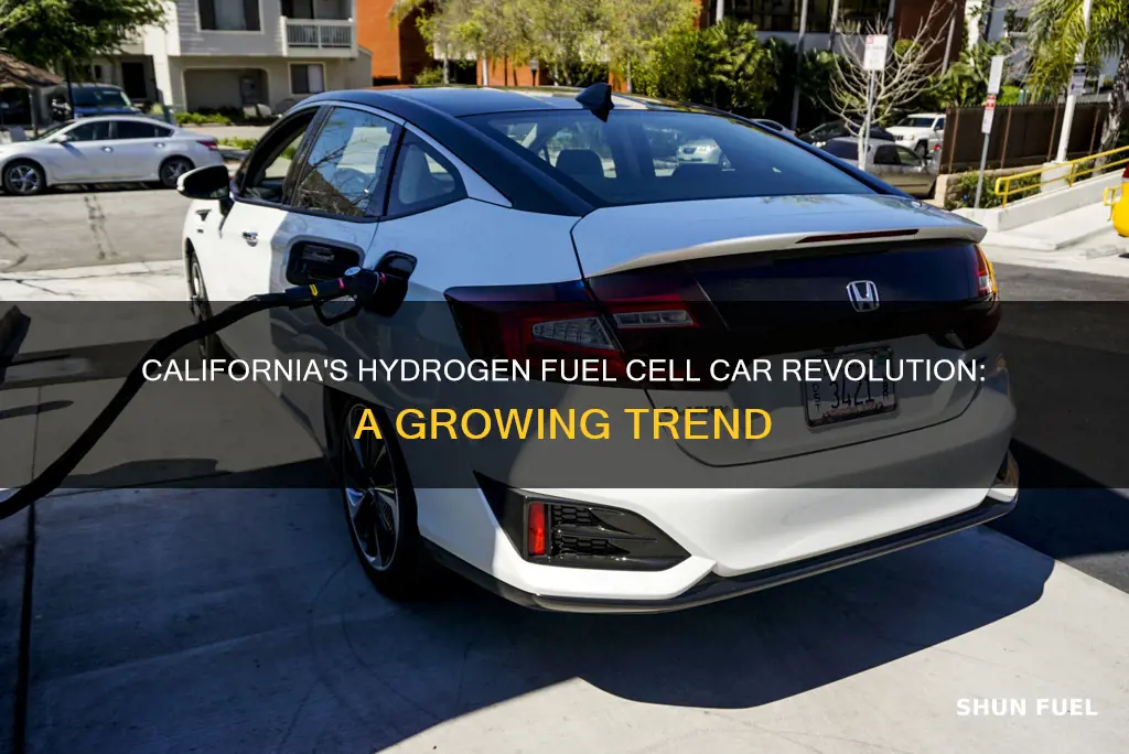 how many hydrogen fuel cell cars in california