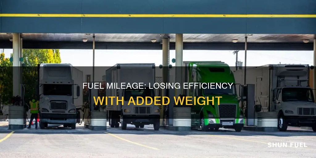 how many lbs before your car loses fuel mileage