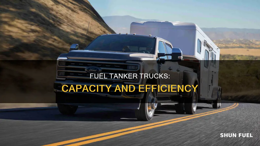 how many liters of fuel in a tanker truck