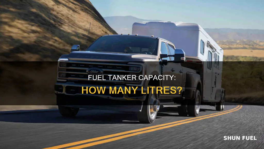 how many litres in a fuel tanker