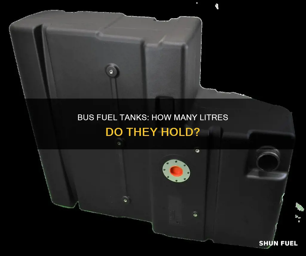 how many litres is a bus fuel tank