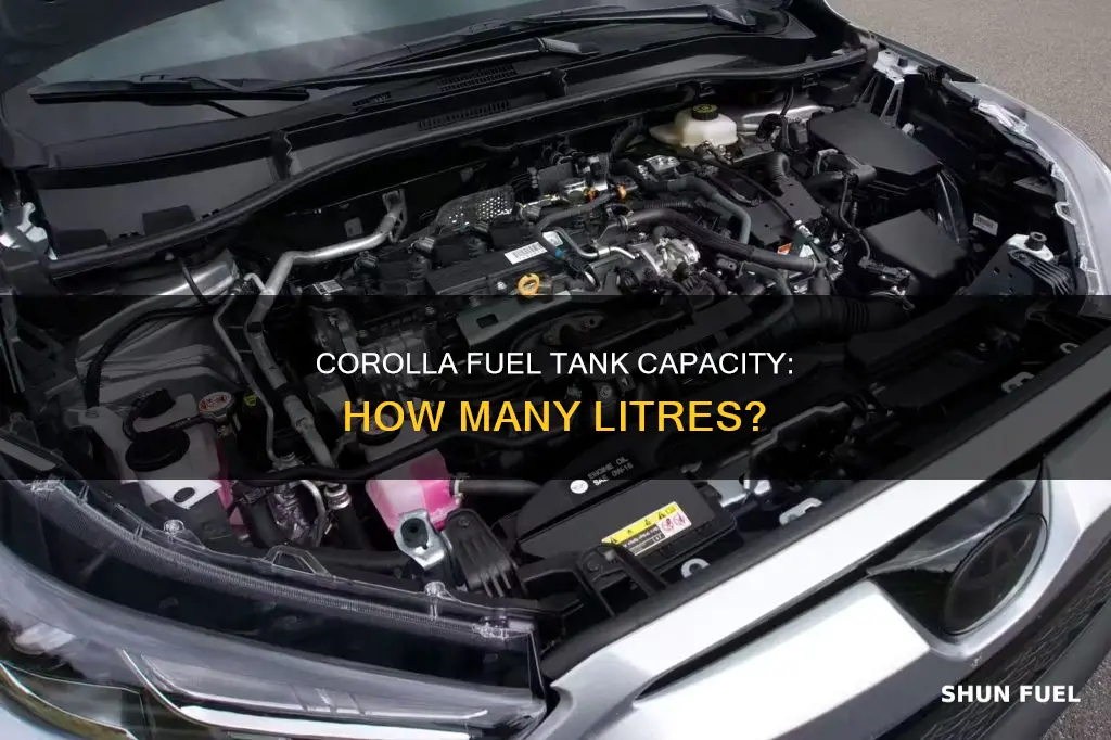 how many litres is a toyota corolla fuel tank