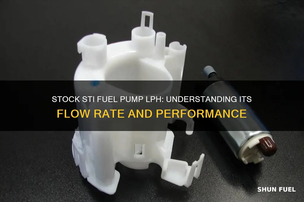 how many lph is the stock sti fuel pump