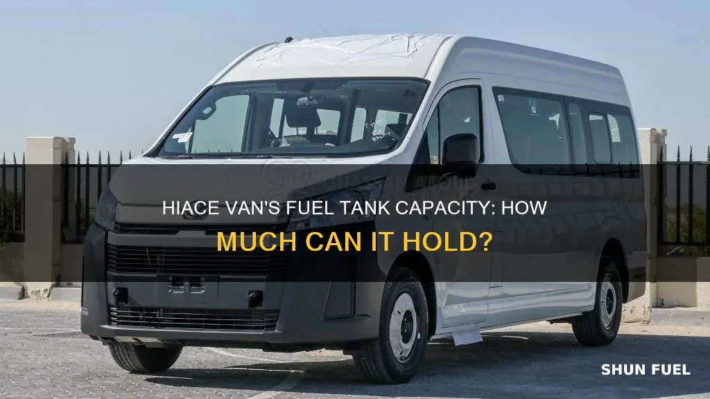 how many ltr fuel tank on a toyota hiace van