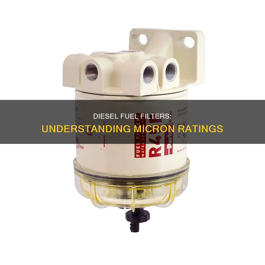 how many microns is a diesel fuel filter