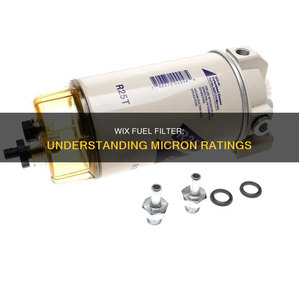 how many microns is a wix fuel filter