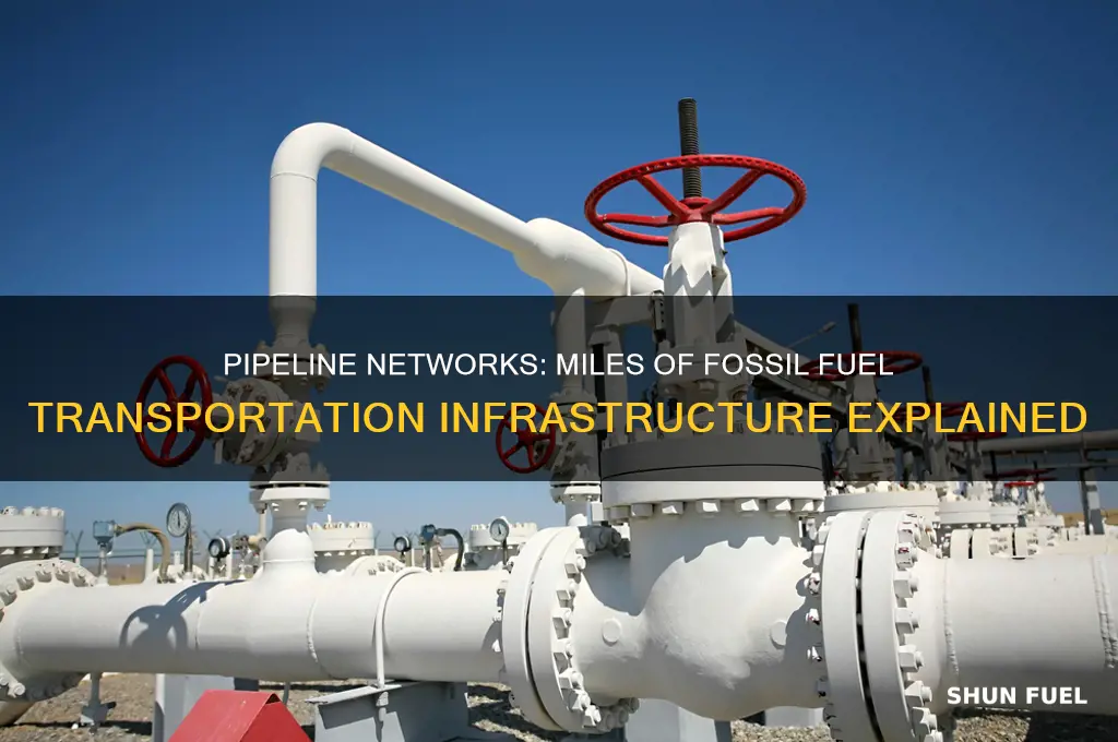 how many miles pipeline fossil fuel transportation