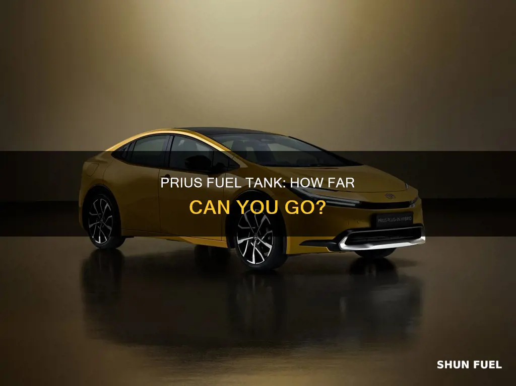 how many miles prius fuel tank