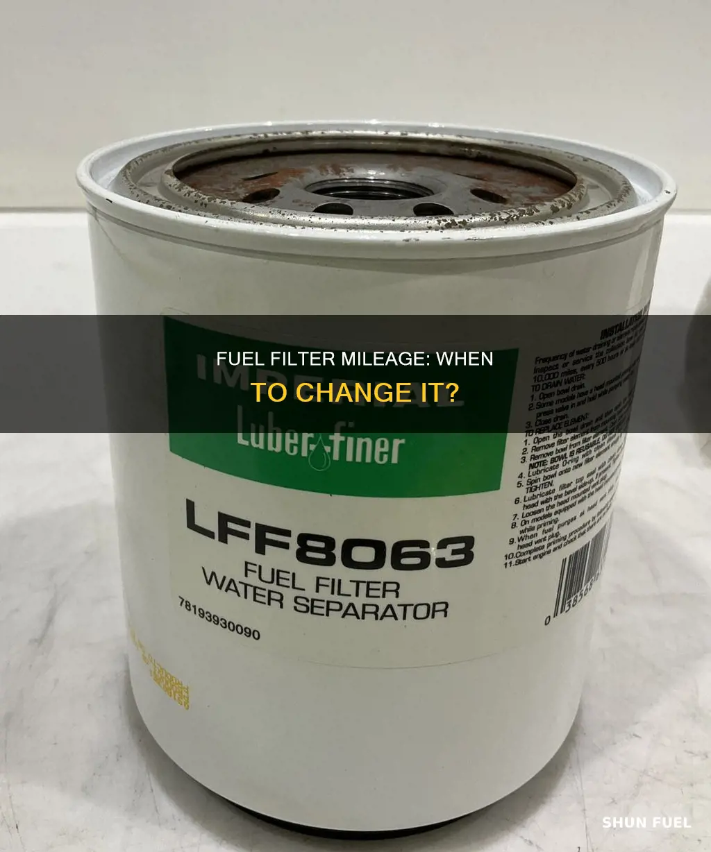 how many miles to fuel filter