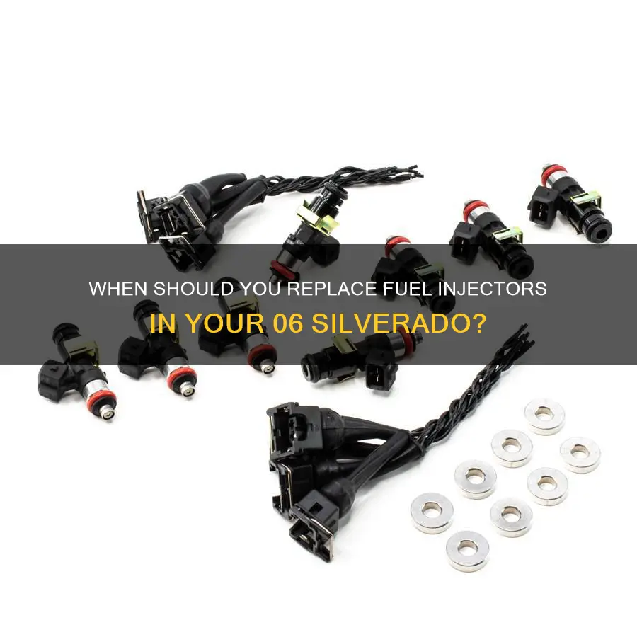 how many miles to replace fuel injectors 06 silverado