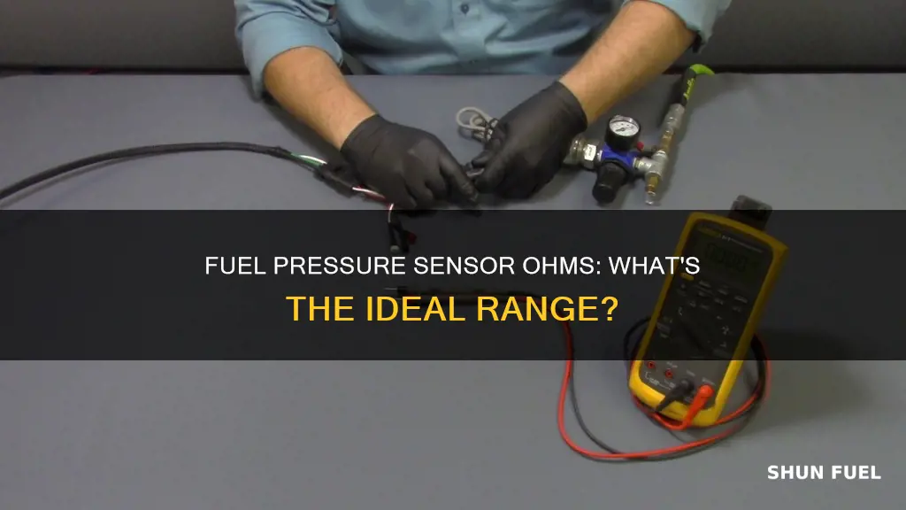 how many ohms should a fuel pressure sensor have