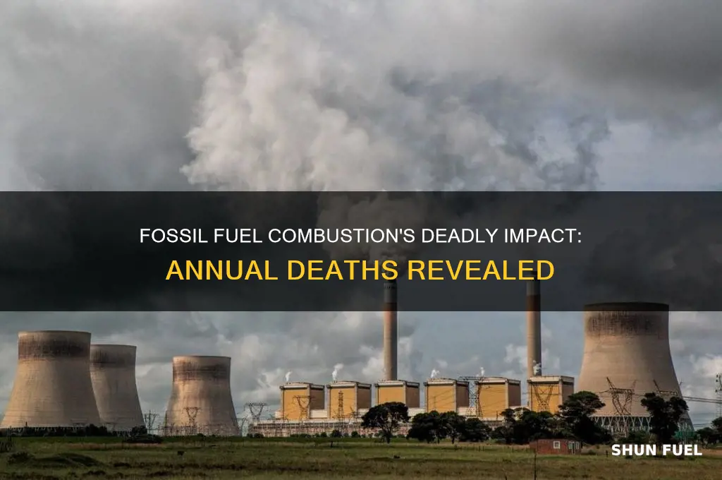 how many people die from fossil fuel combustion