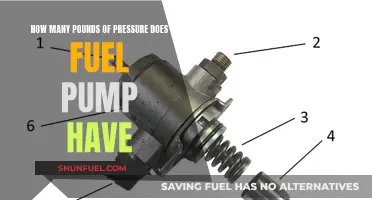 Fuel Pump Pressure: How Many Pounds?